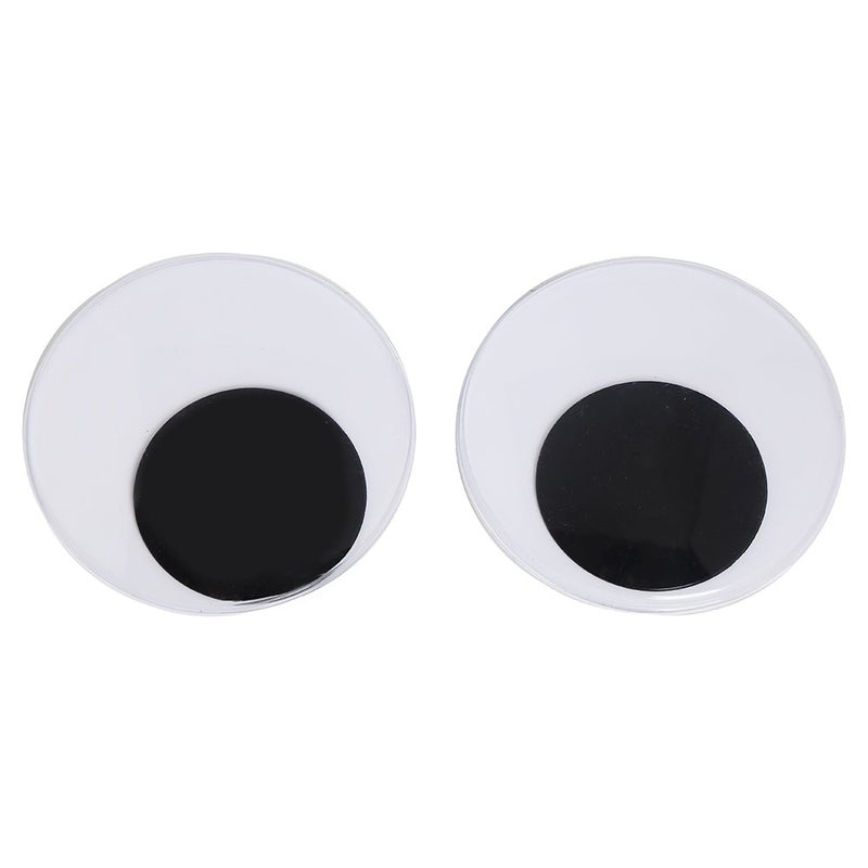 DECORA 4 Inch Giant Plastic Wiggle Googly Eyes with Adhesive Set of 2 - Image 1